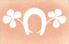 Vintage Postcard Fantaisie Illustrator Clover Horseshoe