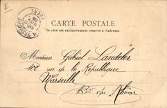 Vintage Postcard Game of bowls Grenoble Bowlers on the esplanade SIGNAL