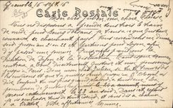 Vintage Postcard Petanque Grenoble the bowlers has the esplanade and the Helmet of Neron