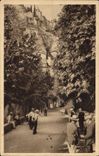 Vintage Postcard Petanque Pleasures of Sunday Bowlers has Moustiers Sainte Marie