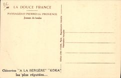 Vintage Postcard Game of bowls Provence Bowlers