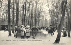 CPA Petanque Bois de Vincennes Paris Les jeux de boules TOP 