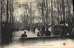 Vintage Postcard Petanque Saint Begs for the set of balls and the champions