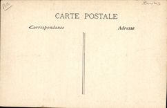 Vintage Postcard Game of bowls In Provence the Beams Ruins of the old hospital