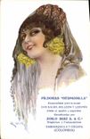 Vintage Postcard Fantasy Illustrator Mir Woman Pildoras Hermosilla Zoilo Ruiz Colombia