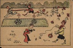 Vintage Postcard Fantasy Moriss Illustrator 10 years play