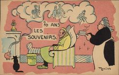 Vintage Postcard Fantasy Moriss Illustrator 70 years memories