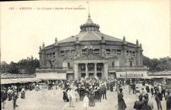 Vintage Postcard Amiens the Circus Left one morning