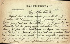 Vintage Postcard Trawl-nets on the Marne the Circus