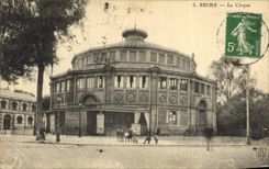 Vintage Postcard Rheims the Circus