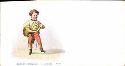 Postal Orquesta drolatique Cuerno