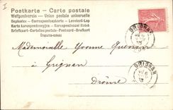 CPA Femme Das Gluck Lyre 