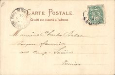 Postal Cerdo Cerdo Hombre Su última conquista