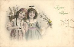CPA Lapin Lapins Enfants