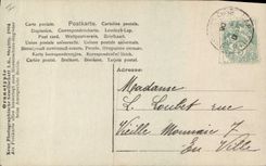 Vintage Postcard Rabbit Rabbits Woman Egg