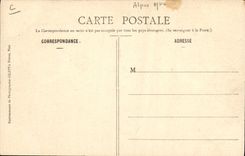 Vintage Postcard Militaria Alpine hunters operations in the Alps On the road Large the halt