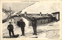 Vintage Postcard Militaria Alpine hunters Savoy Modane In Frejus