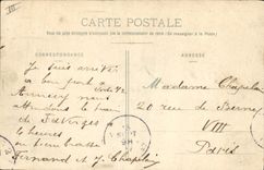 Vintage Postcard Militaria Alpine hunters alpine Artillery the school has fire