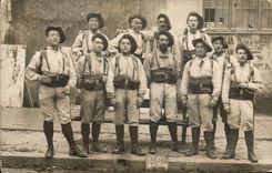 CARTE PHOTO Militaria Chasseurs Alpins 