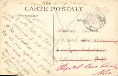 Vintage Postcard Militaria French and Italian Alpine hunters has the border 2 pennies officers