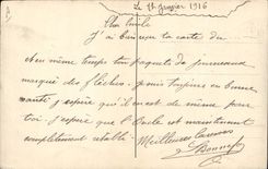 CPA Militaria L'aveugle et le paralytique 