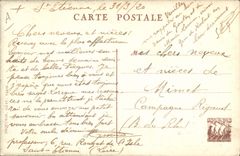 Vintage Postcard Militaria hearths of the soldier Union Free American YMCA