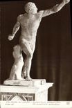 Vintage Postcard Paris Museum of Louvre Gladiator Borghese combatant