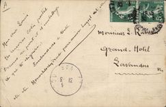 CPA Un qui connait dans les foins