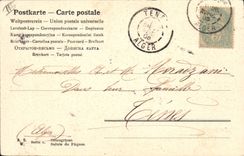 CPA Fantaisie Illustrateur Femme Agneau Paques 