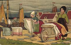 CPA Fantaisie Illustrateur Enfants Hollande 