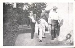 Vintage Postcard Game of bowls Set of balls