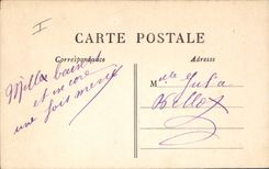 Vintage Postcard Twin wheel Child the lesson of Master