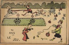 Vintage Postcard Fantasy Illustrator 10 years the play Moriss Children