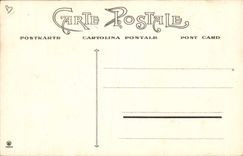 Vintage Postcard Fantasy Illustrator Sheep Clerette Cock Hat