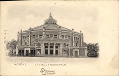 Vintage Postcard Amiens Circus the circus municipal