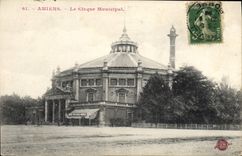 Vintage Postcard Amiens Municipal circus