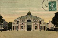 Vintage Postcard Troyes Municipal circus