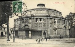 Vintage Postcard Cirque Rheims Velo Cycles