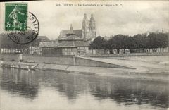 Vintage Postcard Towers the cathedral and the Circus