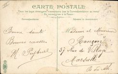 Vintage Postcard Trouville Circus boards in front of the Eden