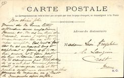 Postal Circo Roger Giachi Le el más pequeño caballero CUMBRE