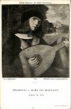 CPA Strasbourg Musee des Beaux Arts Joueur de Luth 