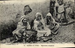 Postal Músicos indígenas África el Septentrional