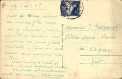 Postal Jugador de flauta