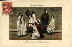 CPA Musiciens et danseuse 