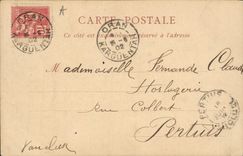 Postal Modelo argelinos Negro músico