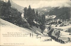 CPA Militaria Massif de la Chartreuse Bataillon de Chasseurs Alpins en marches manoeuvres au Col de Cucheron 