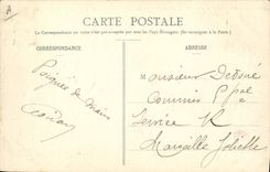 Vintage Postcard Militaria Alpine hunters Modane Detachment of skiers in the Small valley of Arronda