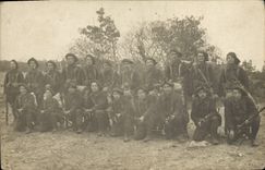 CARTE PHOTO Militaria Chasseurs Alpins 