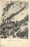 Vintage Postcard Militaria Alpine hunters Company of 27th Alpine in operation